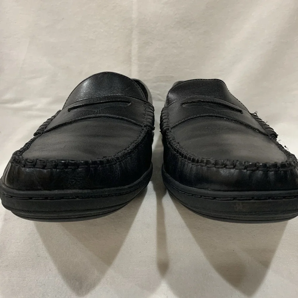 Cole Haan shoes Pinch Cup Penny Moc Slip-On Loafers Black Leather‎ C07637 SZ-12M
